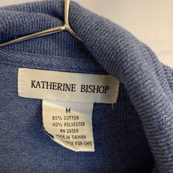 Katherine Bishop Sweater w/zipper at neckline. - Picture 4 of 4